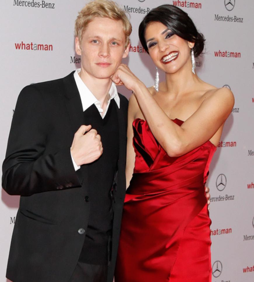 Darsteller und Regisseur Matthias Schweighöfer mit Aysirin Karakoc ( sie boxt im Film mit Matthias Schweighöfer)
