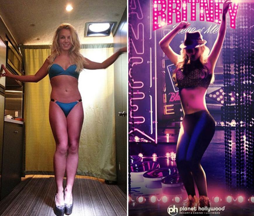 Pop-Prinzessin Britney Spears ist eine Schummel-Queen. Auf Plakaten hat sie eine Wespentaille - in Wirklichkeit sieht die aber ganz anders aus