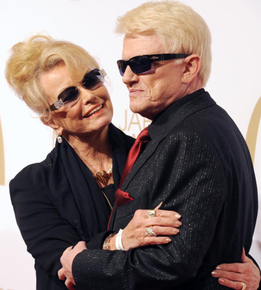 Auch Sänger Heino und seine Frau Hannelore wollten der Fastfood-Kette zum runden Geburtstag gratulieren
