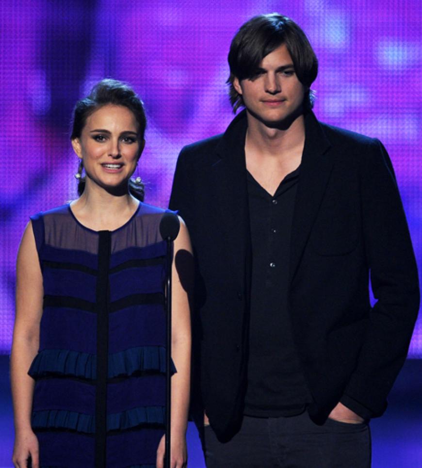 Natalie Portman und Ashton Kutcher durften einen Award präsentieren