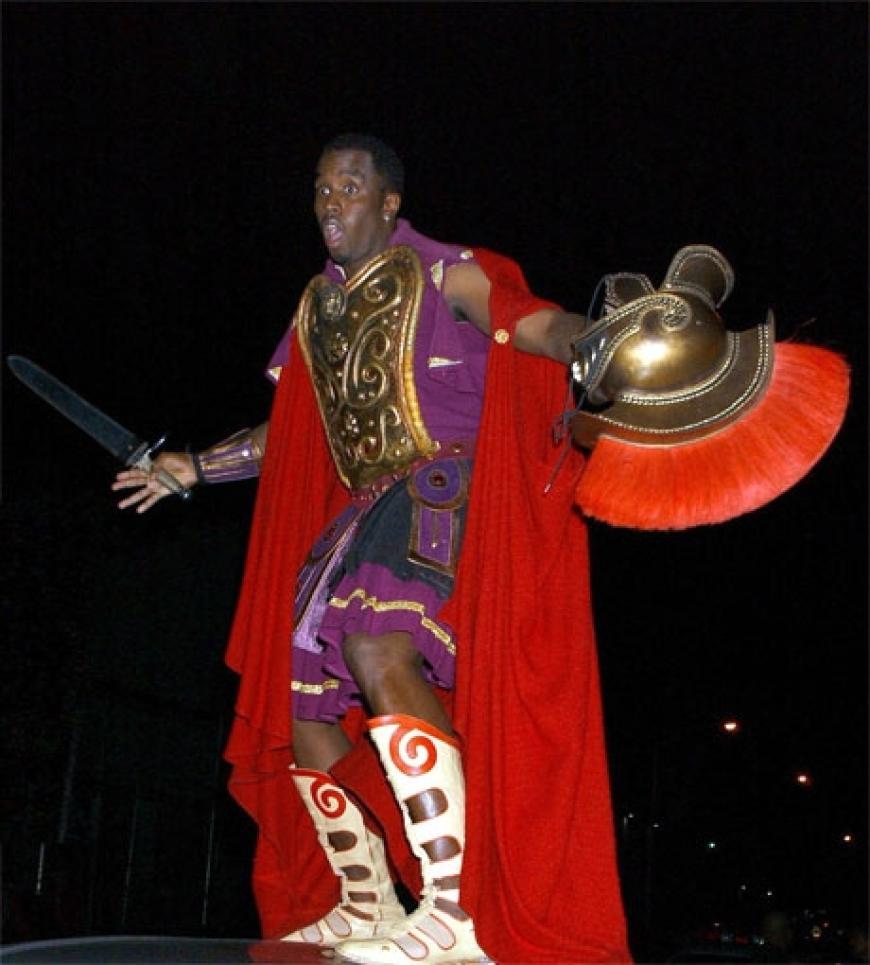 P. Diddy feiert als Römer