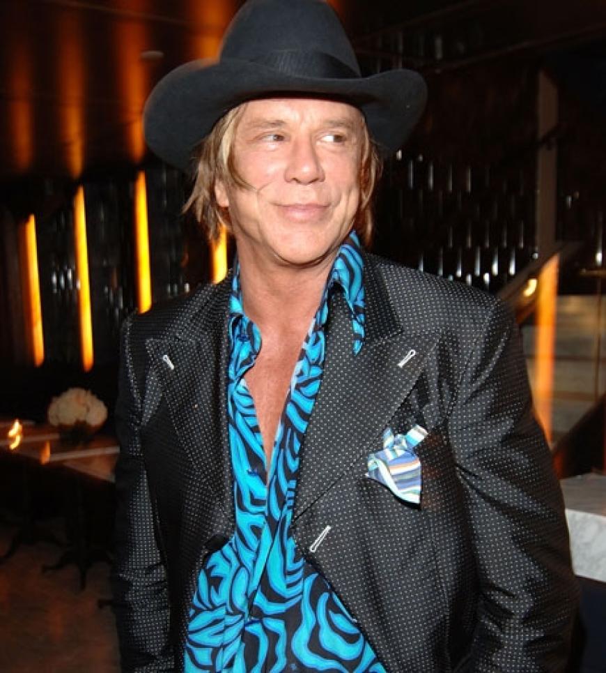Schauspieler Mickey Rourke ist in New York um zu feiern