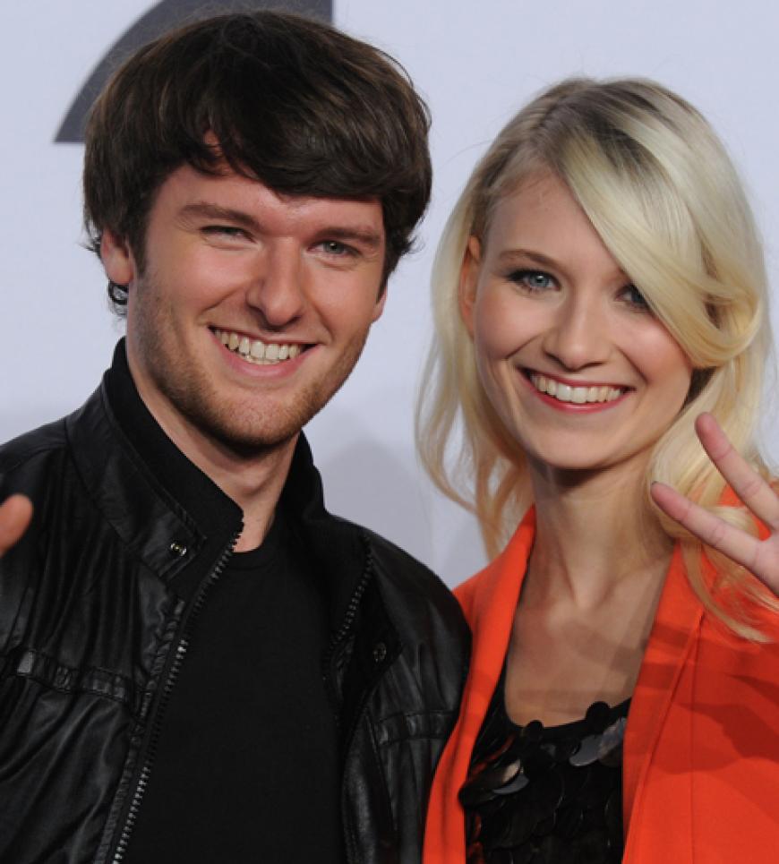 Carolin Niemczyk und Daniel Grunenberg von der Band