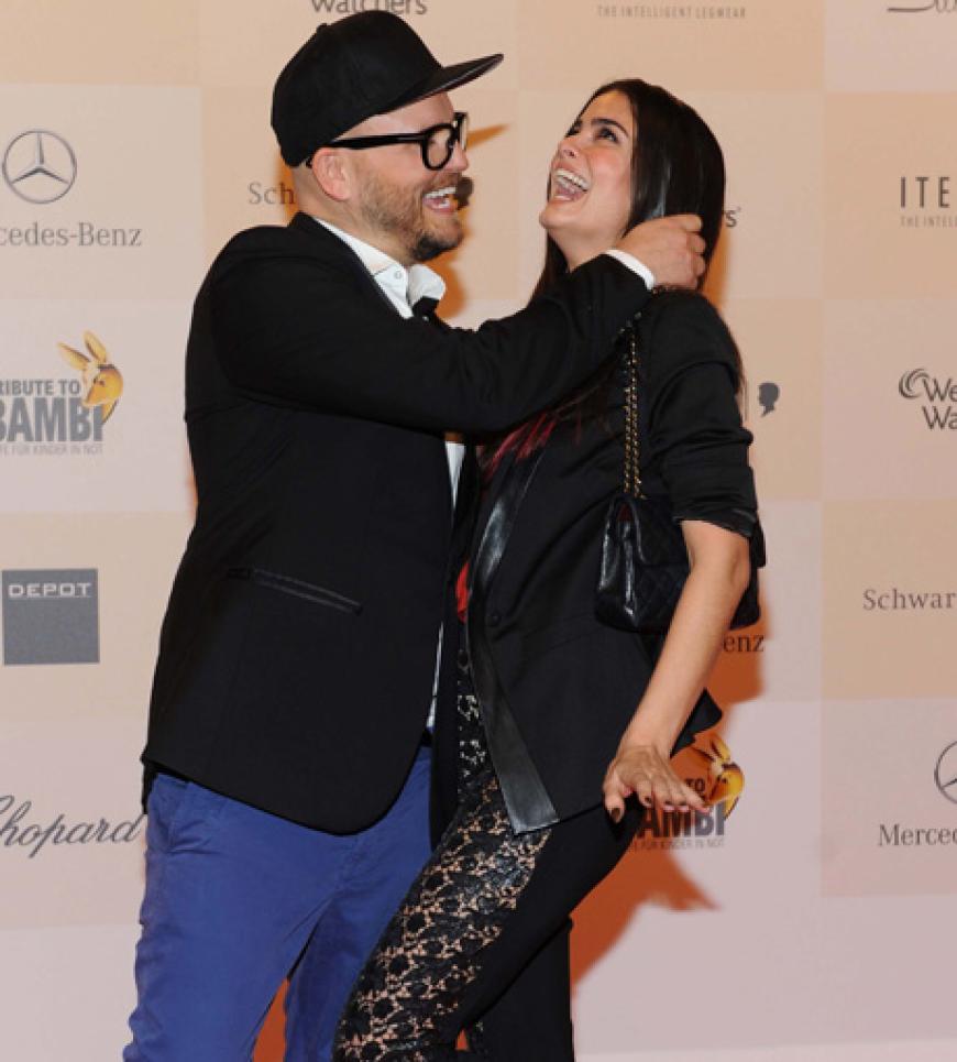 Stylist Armin Morbach und Model Shermine Shahrivar