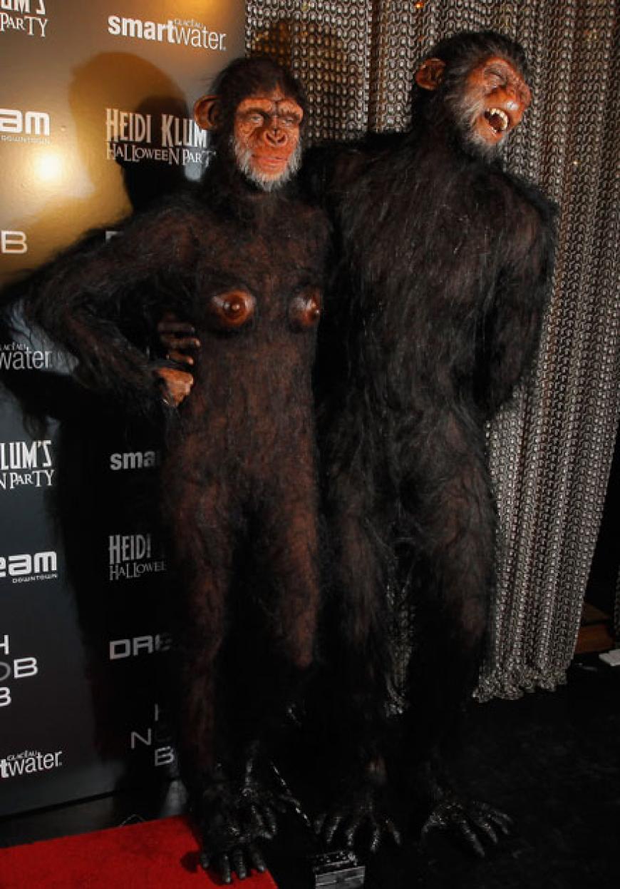 2011 kamen Heidi Klum und ihr damaliger Ehemann Seal als affiges Duo im Gorilla-Kostüm!
