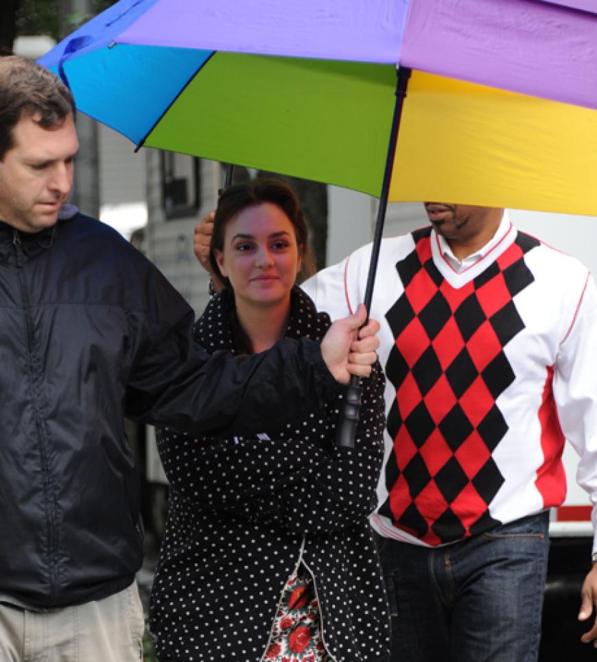Das fiese Regenwetter macht auch vor New York nicht halt.