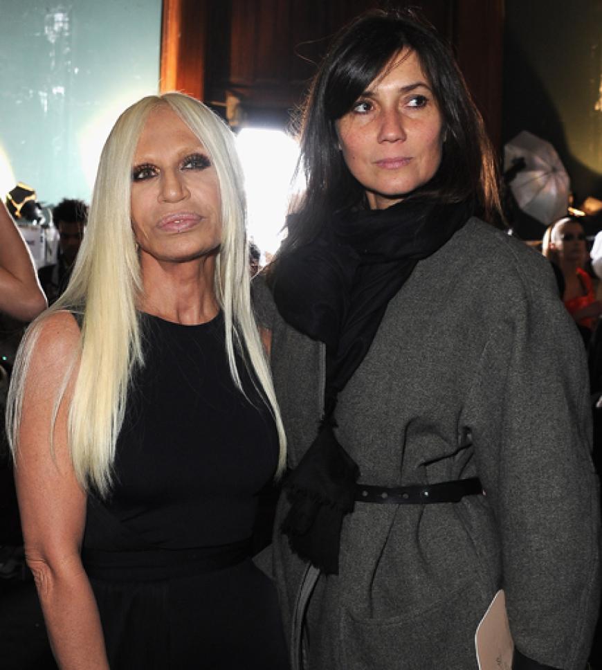 Donatella Versace mit Emmanuelle Alt