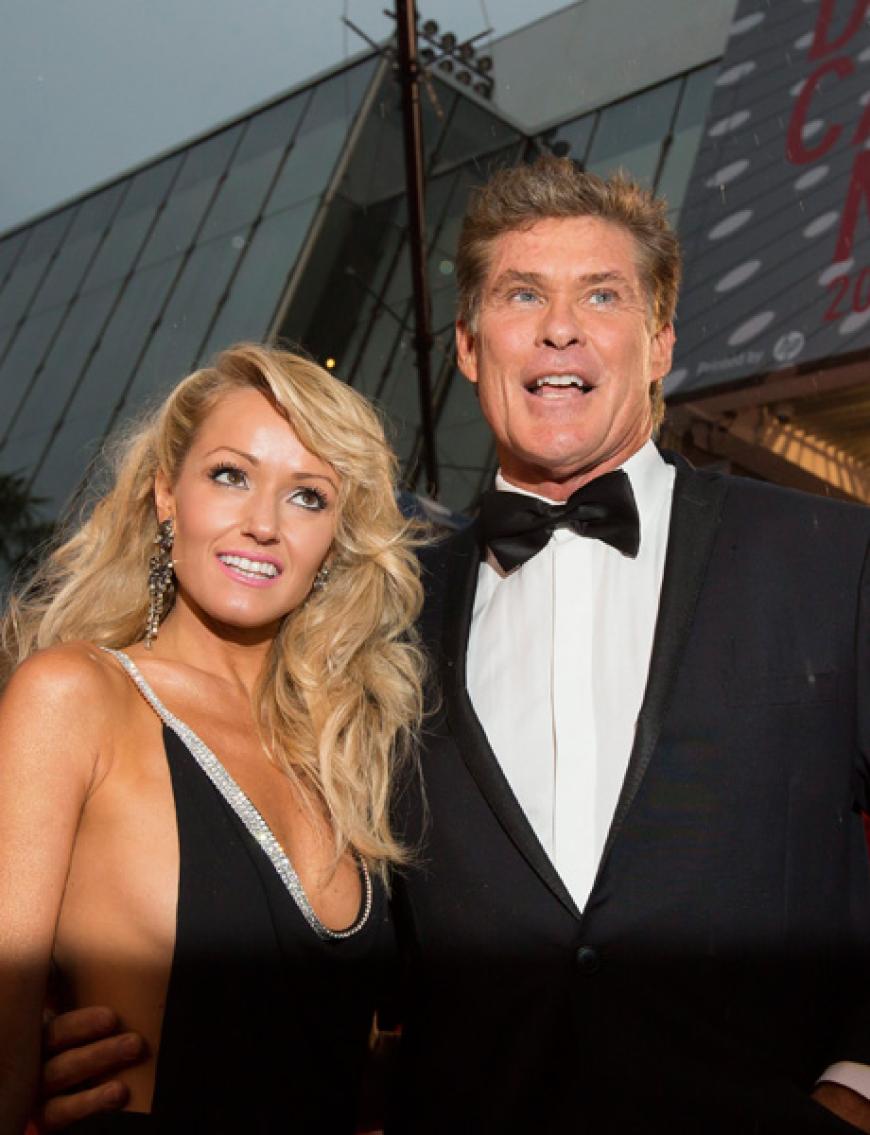 Auch David Hasselhoff war zum großen Eröffnungsfilm gekommen