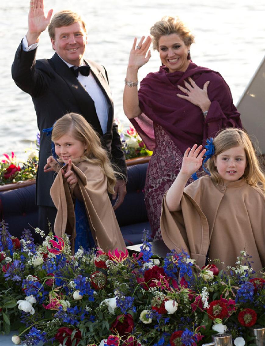 Máxima überstrahlt alle. Die neue Königin war auch optisch ein großes Highlight an diesem besonderen Tag