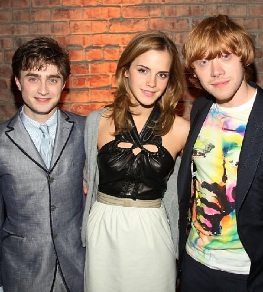 Kinderstars sind sie schon lange nicht mehr: Harry-Potter-Darsteller Daniel Radcliffe, Emma Watson und Rupert Grint