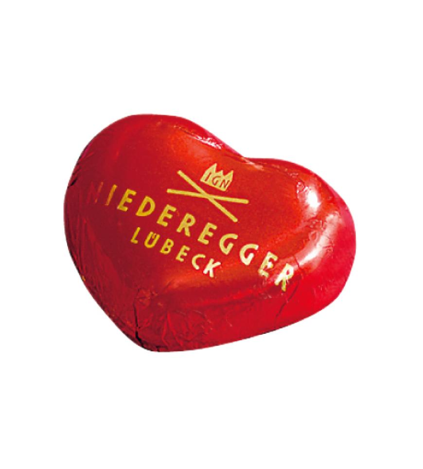 Marzipanherz von Niederegger, 10 Stück ca. 4,90 Euro
