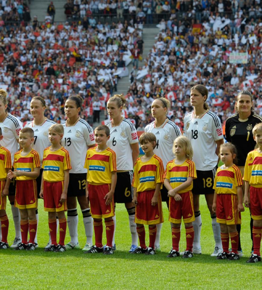 Das erste Match der Fifa Frauenfußball-WM 2011 bestritt Deutschland gegen Kanada