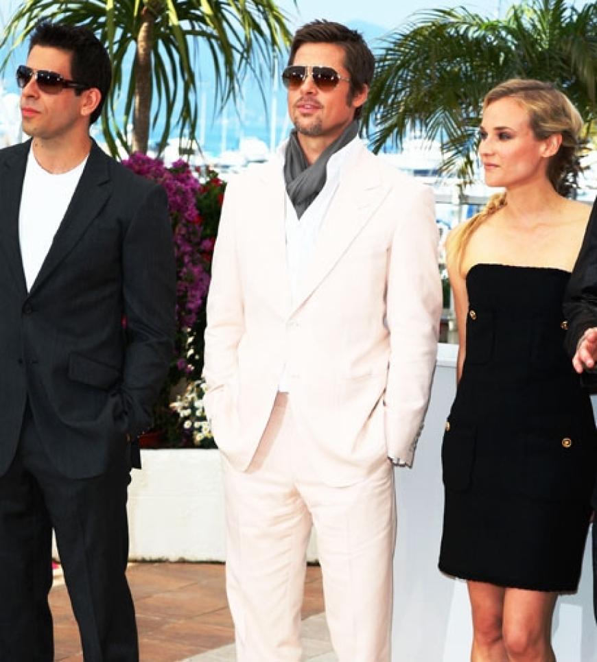 Eli Roth, Brad Pitt und Diane Kruger