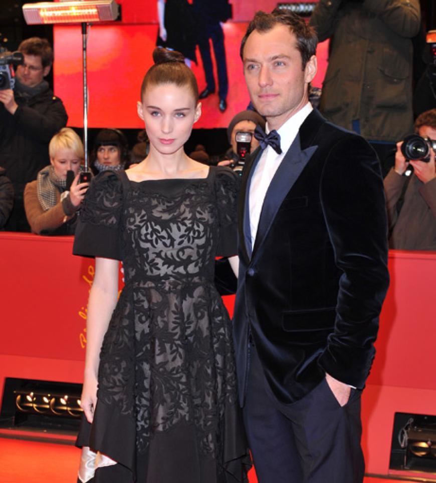 Tag 6 der Berlinale: Die Hollywood-Stars geben sich in der Hauptstadt die Klinke in die Hand: Rooney Mara und Jude Law präsentierten am Dienstagabend, 13. Februar 2013, ihren neuen Film
