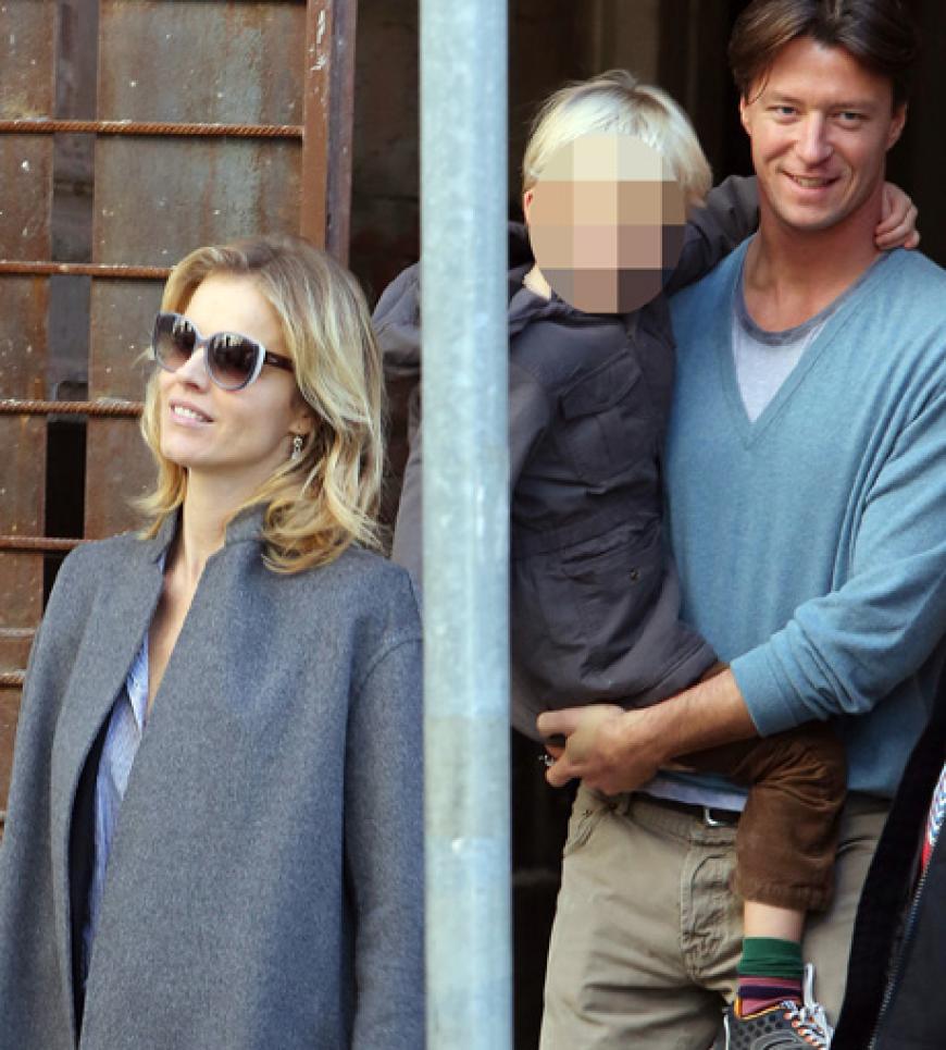 Das tschechische Topmodel Eva Herzigova und ihr Lover, der italienische Millionär Gregorio Marsiaj, urlauben in Prag