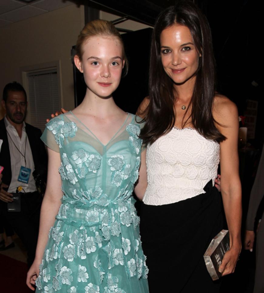 Zwei Hollywood-Schönheiten nebeneinander: Elle Fanning und Katie Holmes