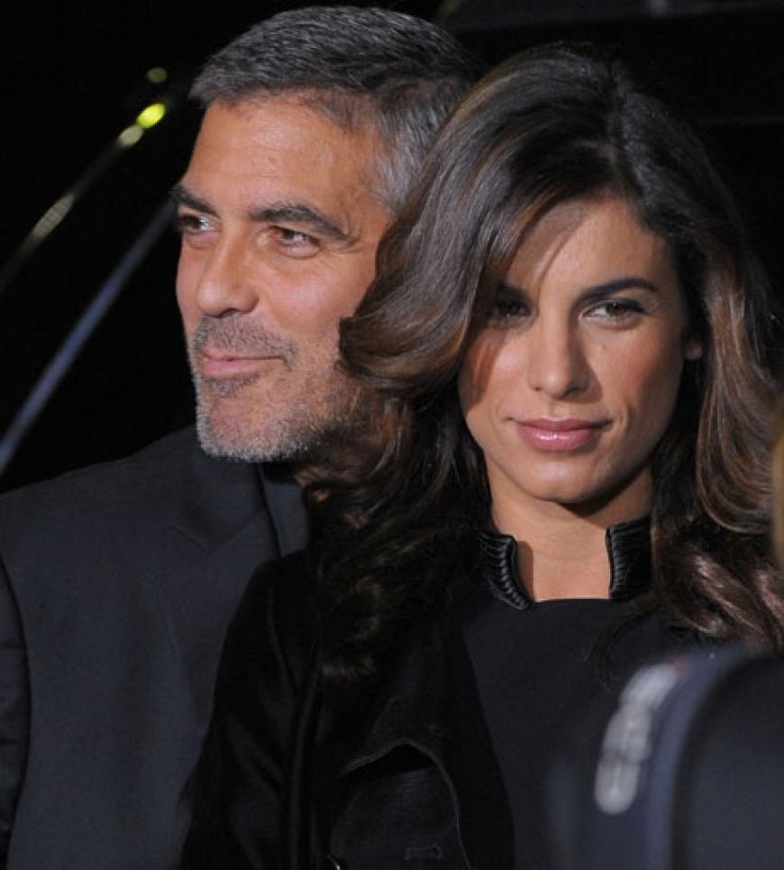 George und Elisabetta. Das Paar wurde leider von bösen Gerüchten heimgesucht. Angeblich hat die schöne Italienerin den Schauspieler betrogen