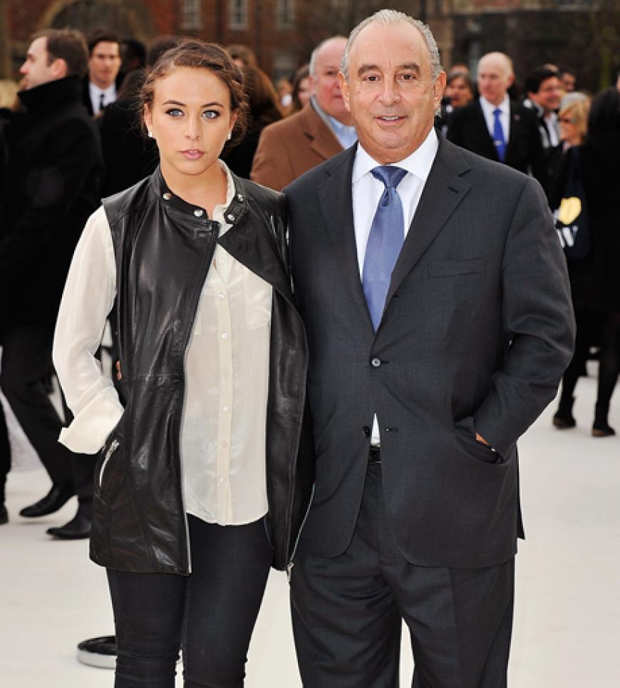 Chloe Green mit ihrem Vater Sir Phillip Green, dem Inhaber von Topshop
