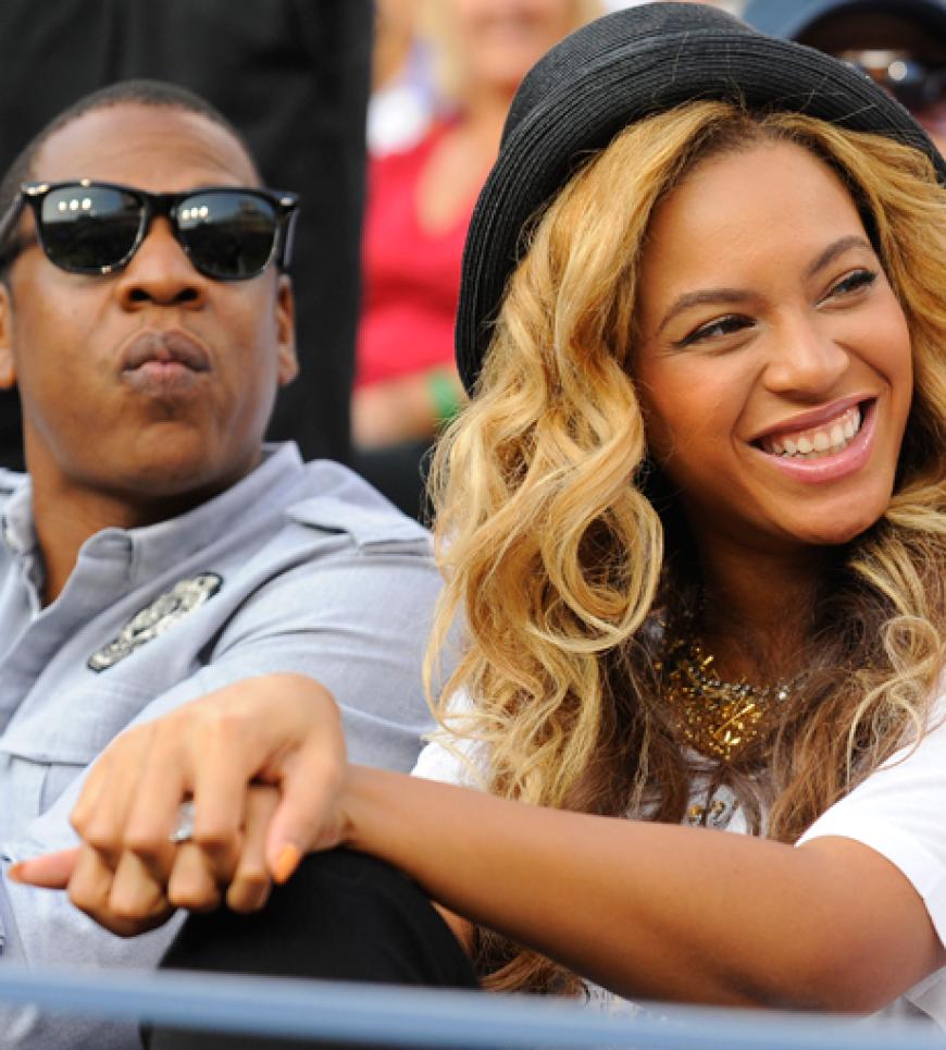 Zusammen mit Ehemann Jay-Z schaut sie sich die US Open an