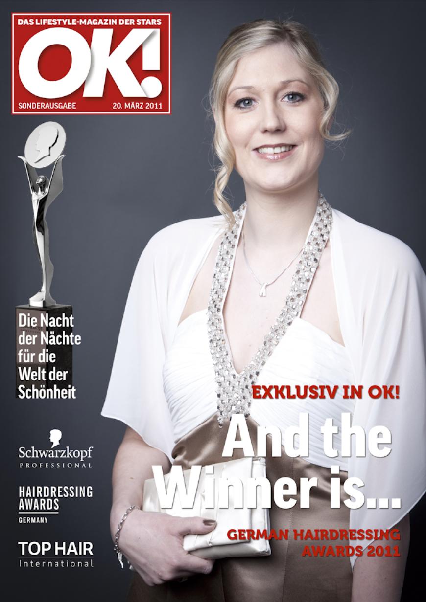 Einmal im Leben das Cover der OK! zieren! Für die Gäste des „German Hairdressing Award 2012“ wurde dieses Traum Wirklichkeit. Jeder Gast des Gala-Abends konnte an einem persönlichen OK! Fotoshooting teilnehmen - und die tollen Ergebnisse sehen Sie hier! Viel Spaß beim Durchklicken!