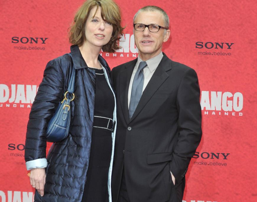 Seltener Gast: der österreichische Hollywood-Star und Oscar-Preisträger Christoph Waltz mit Ehefrau Judith