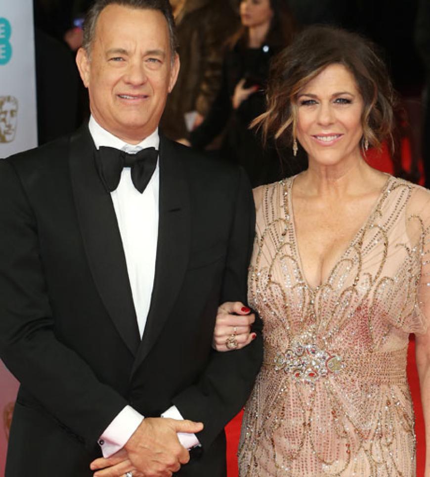 Tom Hanks neben seiner Frau Rita Wilson
