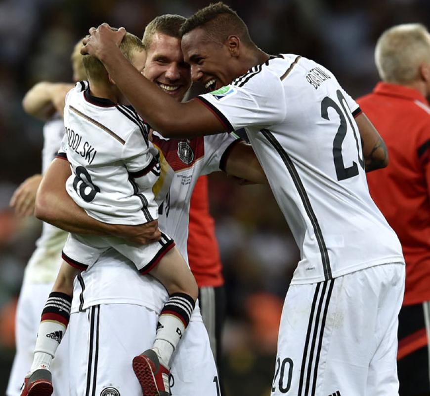 Boateng hingegen ist bei Lukas Podolski und Louis