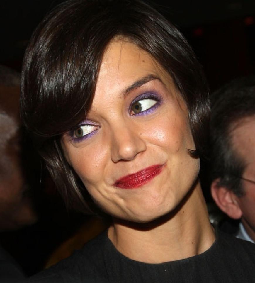 Dick aufgetragen: Katie Holmes