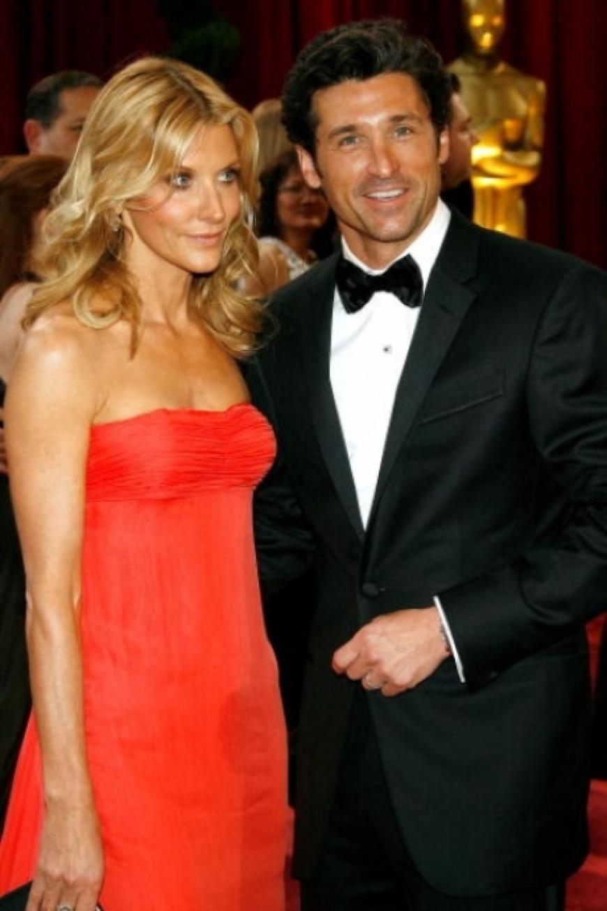 Schauspieler Patrick Dempsey mit seiner Frau Jill Fink