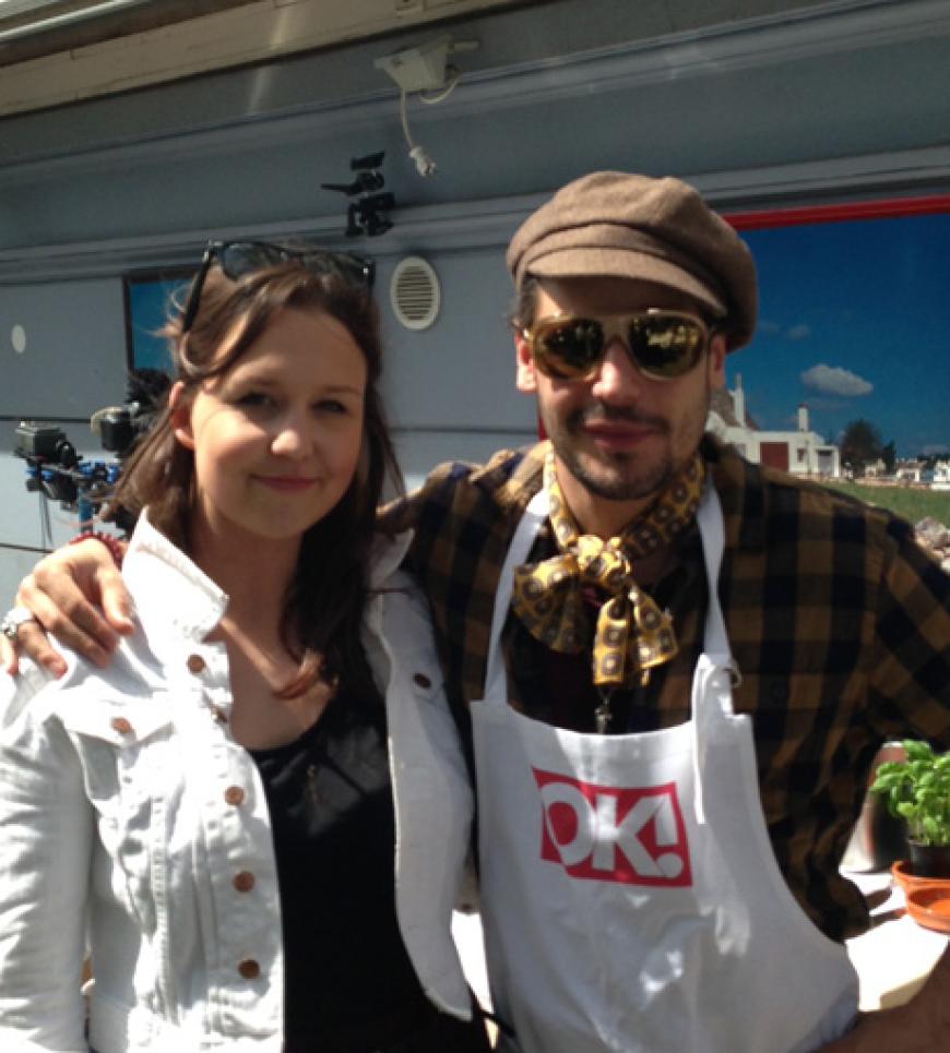 OK!-Online Praktikantin Julia traf Manuel Cortez beim Promi-Kochen mit Sandro in Hamburg! Haltet in der OK! Daily Ausschau!