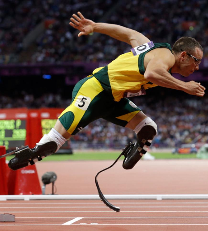 Pistorius sorgte als Sprinter für Rekorde