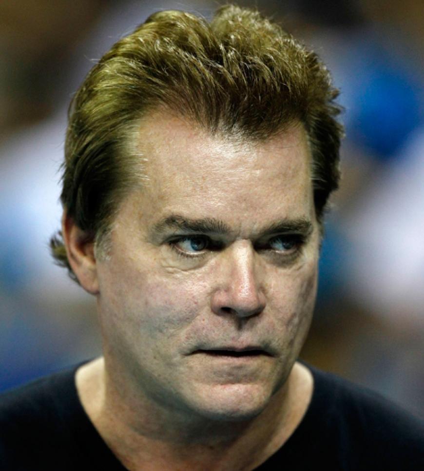 Schauspieler Ray Liotta war ebenfalls zu Gast beim Spiel der Lakers gegen die New Orleans Hornets