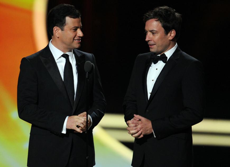 Zwei Spaßvögel:
Jimmy Fallon und Jimmy Kimmel