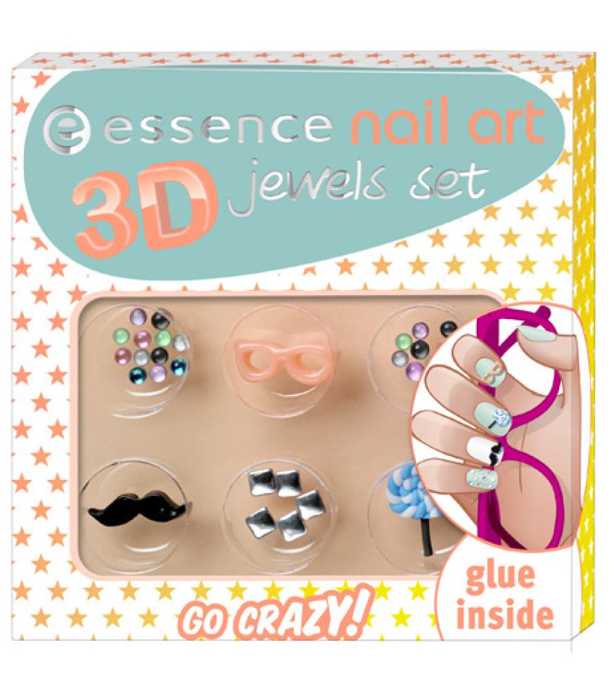 Nagel-Baustein: Coole Nail-Art- Figuren zum Aufkleben.