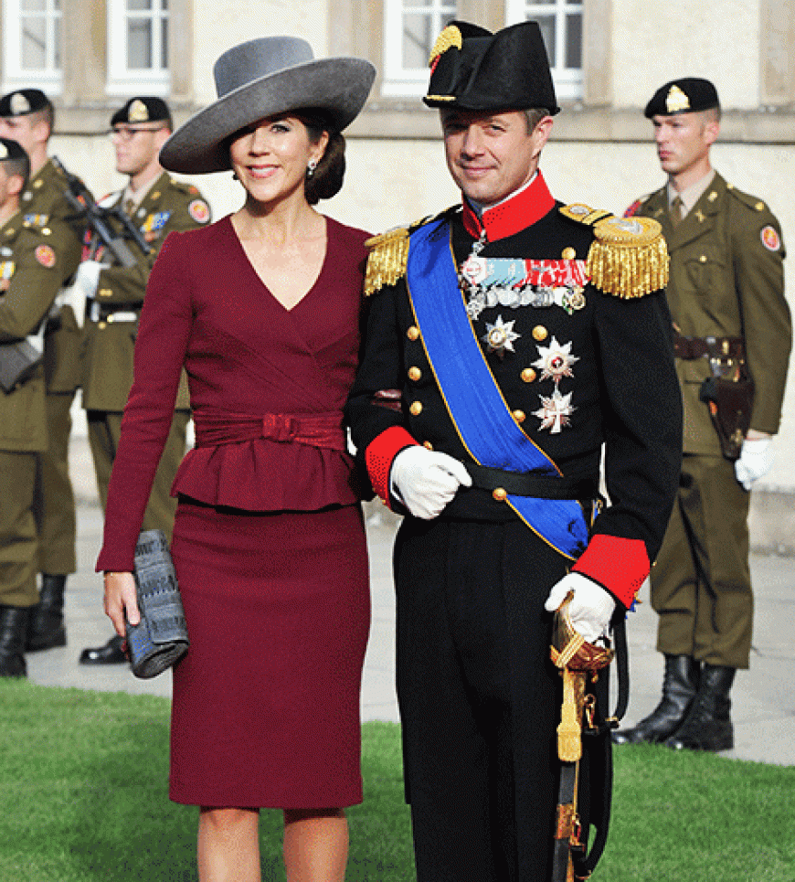 Kronprinz Frederik von Dänemark mit seiner Frau Prinzessin Mary