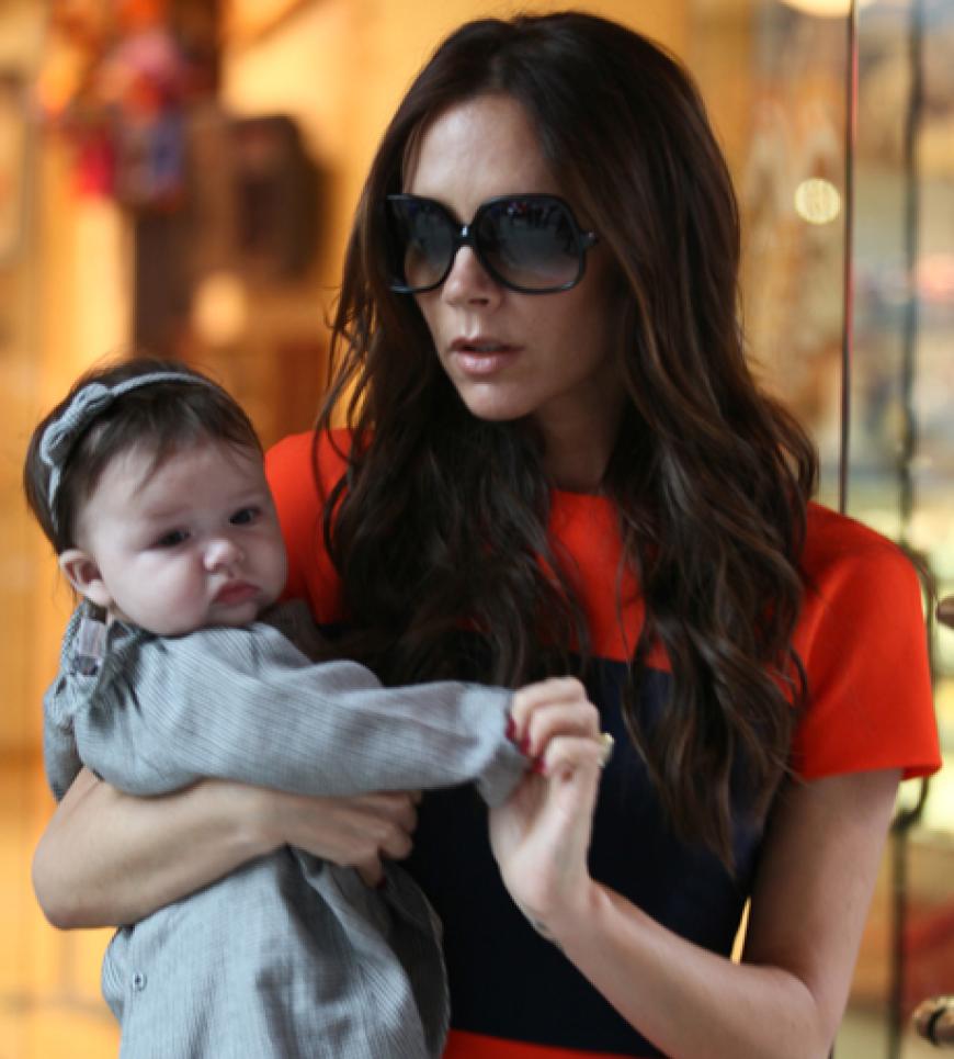 Süß! Die kleine Harper Seven Beckham ist schon mit ihren wenigen Monaten ein begehrtes Foto-Motiv