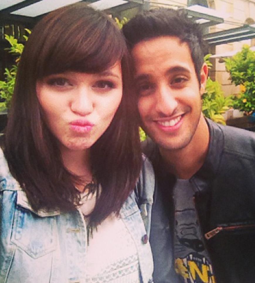 Jede Menge Bilder gibt es von Anna Maria mit dem Blogger Sami Slimani...