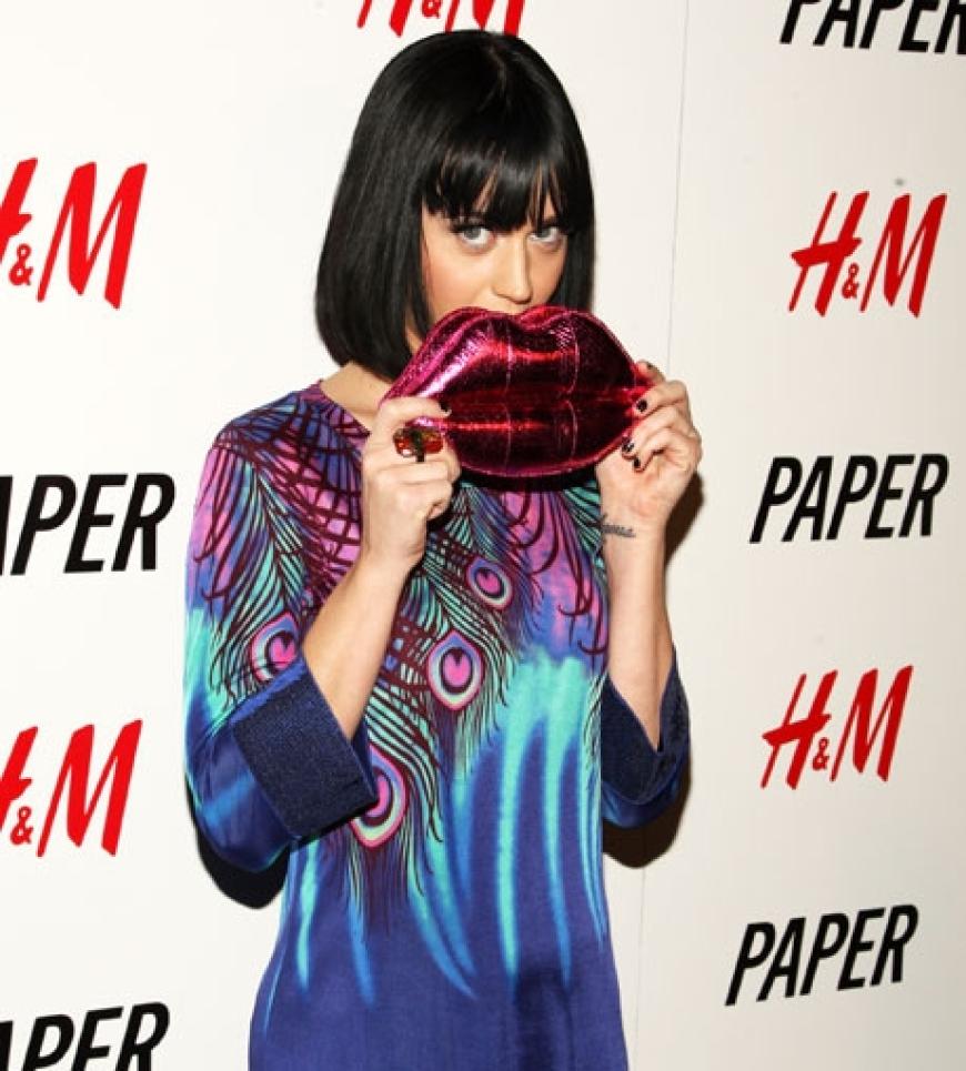 Katy Perry im Matthew Williamson Kleid, aus der H&M-Kollektion