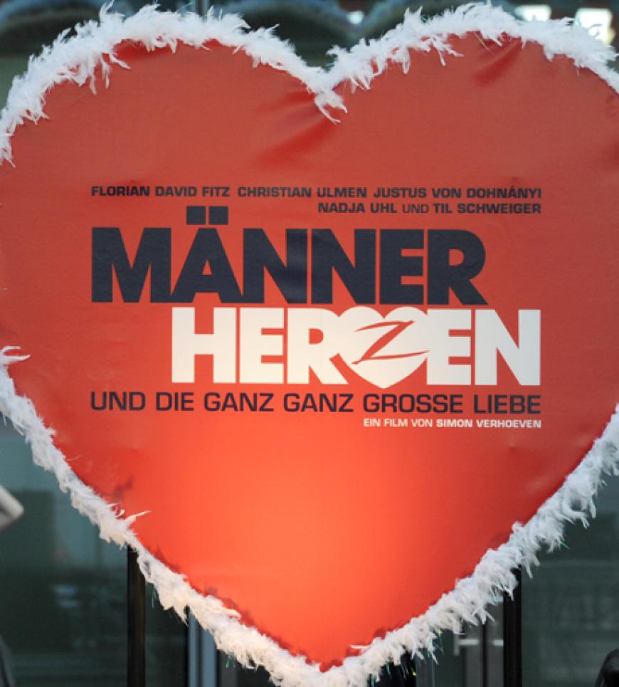 Damit auch jeder weiß, wo er sich gerade befindet, wurden überall Herzen aufgestellt