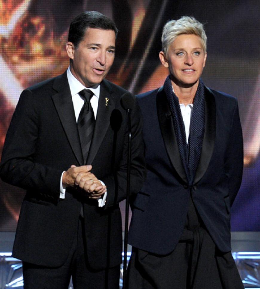 Bruce Rosenblum und Ellen DeGeneres auf der Bühne