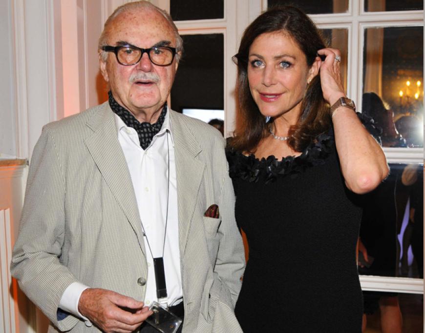 Galerist und Maler F.C. Gundlach mit PR-Frau Alexandra von Rehlingen