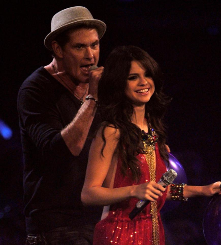 David Hasselhoff und Selina Gomez