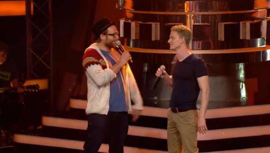 Gregor Meyle und Kandidat Björn Amadeus Kahl liefern einen Gänsehaut-Moment bei "The Voice of Germany"