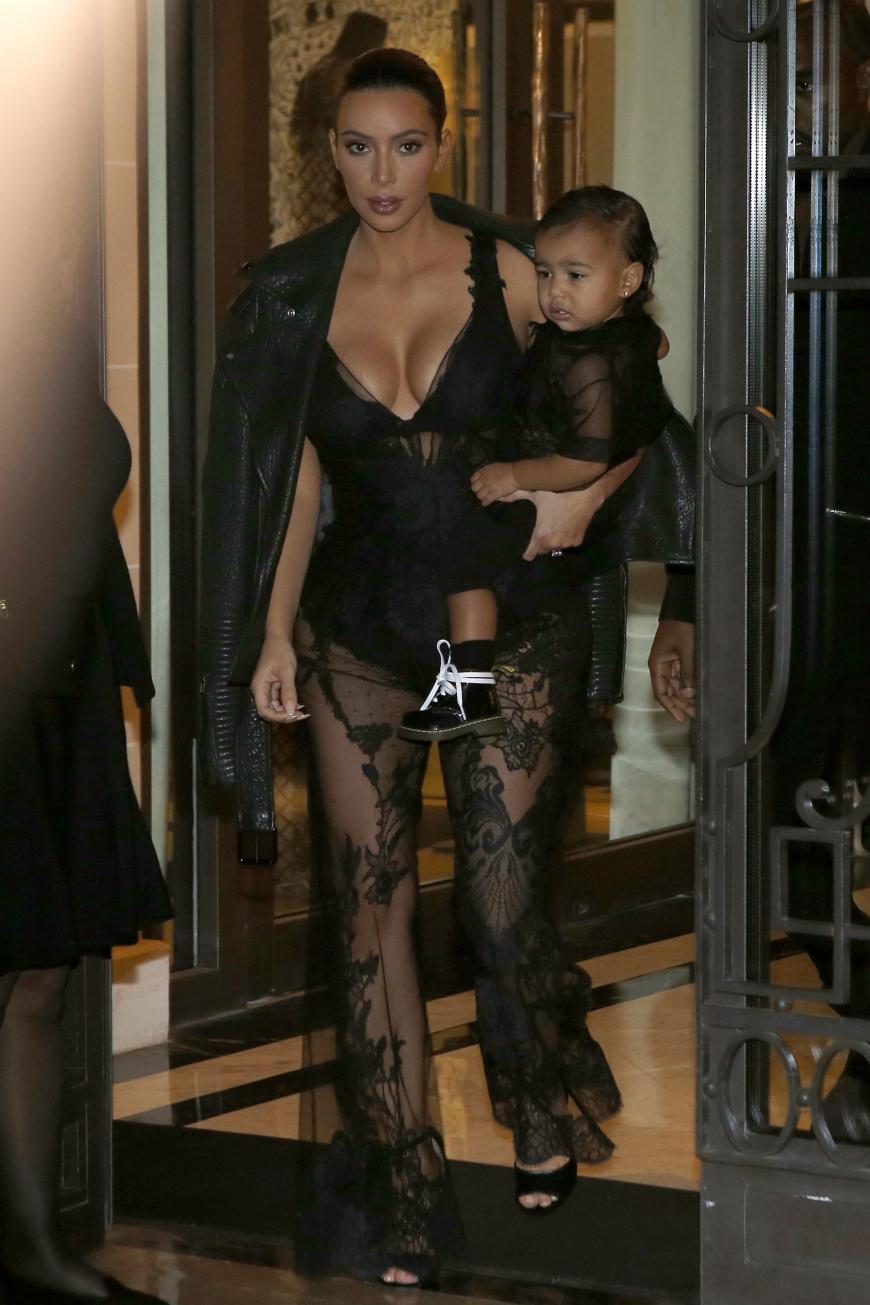 Kim Kardashian mit Tochter North