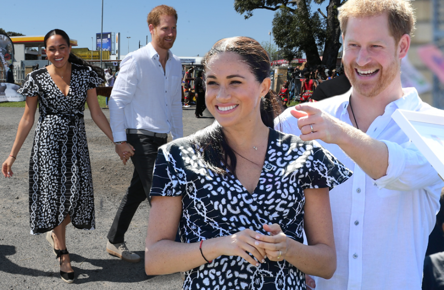 Premiere! Zu ihrer ersten offiziellen Reise als Familie sind der britische Prinz Harry und Herzogin Meghan mit dem rund vier Monate alten Archie in Kapstadt eingetroffen. Die Nyanga-Siedlung, die sie dort besuchten, hat eine der höchsten Mordraten im gefährlichen Südafrika.