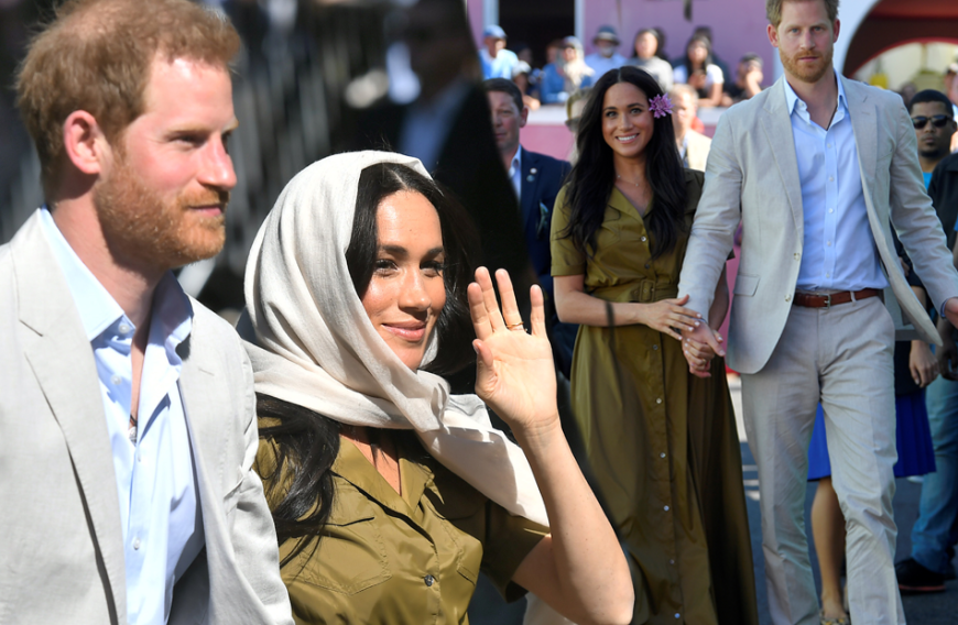 Tag 2 in Südafrika: Meghan kommt mit einem olivfarbenem Kleid und Kopftuch zur ältesten Moschee Südafrikas, der