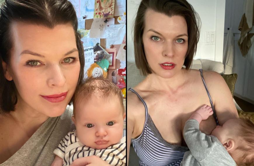 Was für ein intimer Moment: Anfang Februar 2020 wurde Milla Jovovich zum dritten Mal Mutter. Seitdem lässt die Schauspielerin ihre