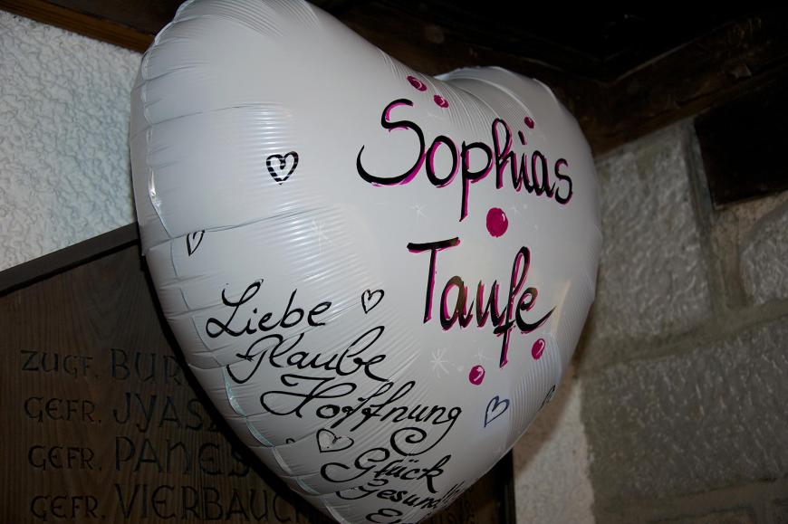 Die Taufe von Baby Sophia