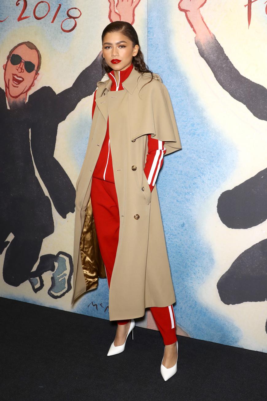 Geiler Look! Im Trainingsanzug erschien Zendaya bei der MK-Fashion Show in New York.