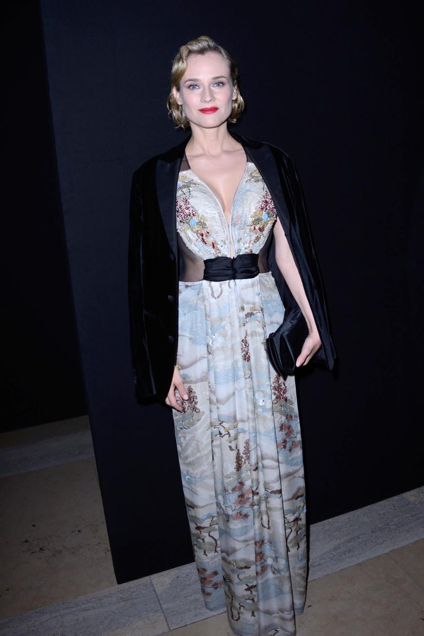 Diane Krügers Look stand der blassen Blondine hervorragend. Das Kleid machte ein wunderschönes Dekolleté und der Blazer war perfekt mit der Tasche abgestimmt.